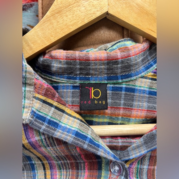 REDBAG | handmade cotton tunic button up | size xs - Picture 7 of 7